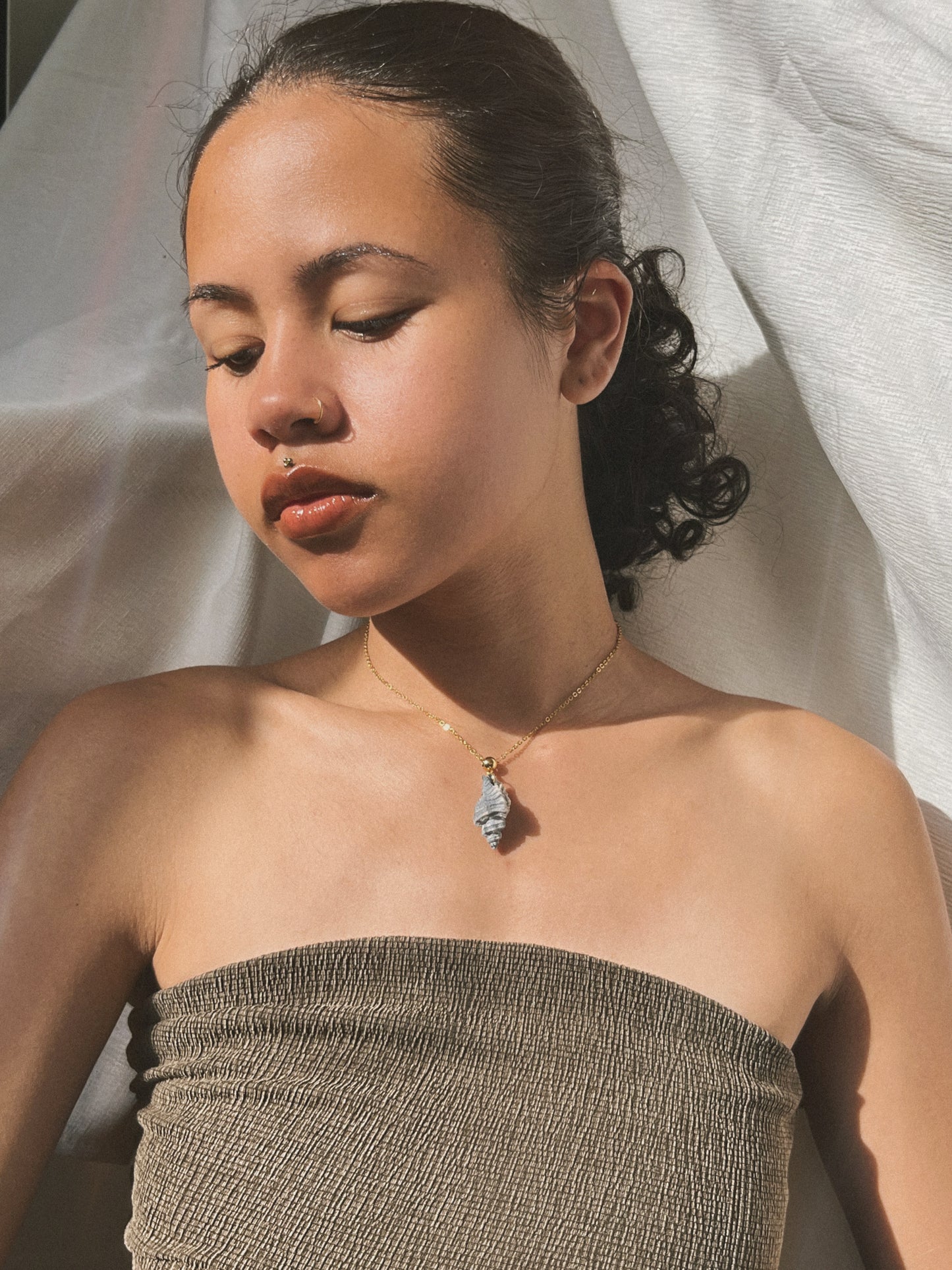 unieke schelp ketting, sieraden voor op het strand