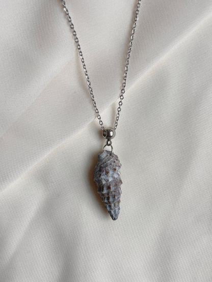 unieke schelp ketting van rvs